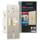 Enbrighten Add-On Toggle Switch With QuickFit™ And SimpleWire™, Light Almond